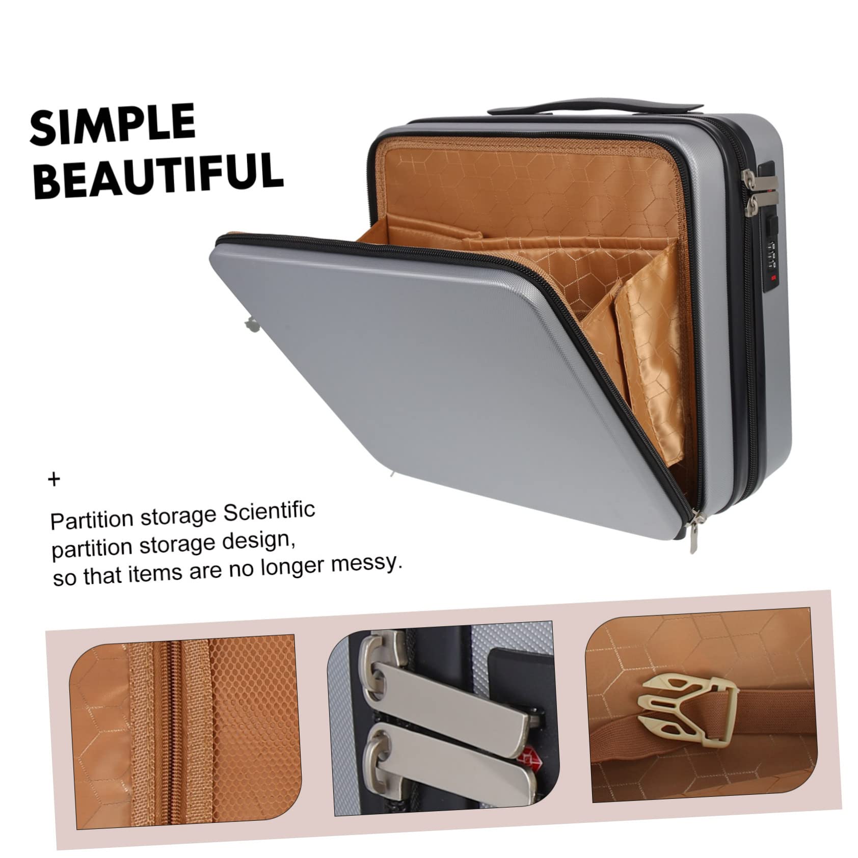 Mipcase Kuferek Kosmetyczny Przenośny Pojemnik Kosmetyki i Lekki Idealny Do Podróży i Przechowywania Toaletowych Akcesoriów Stylowy Design Dla Kobiet