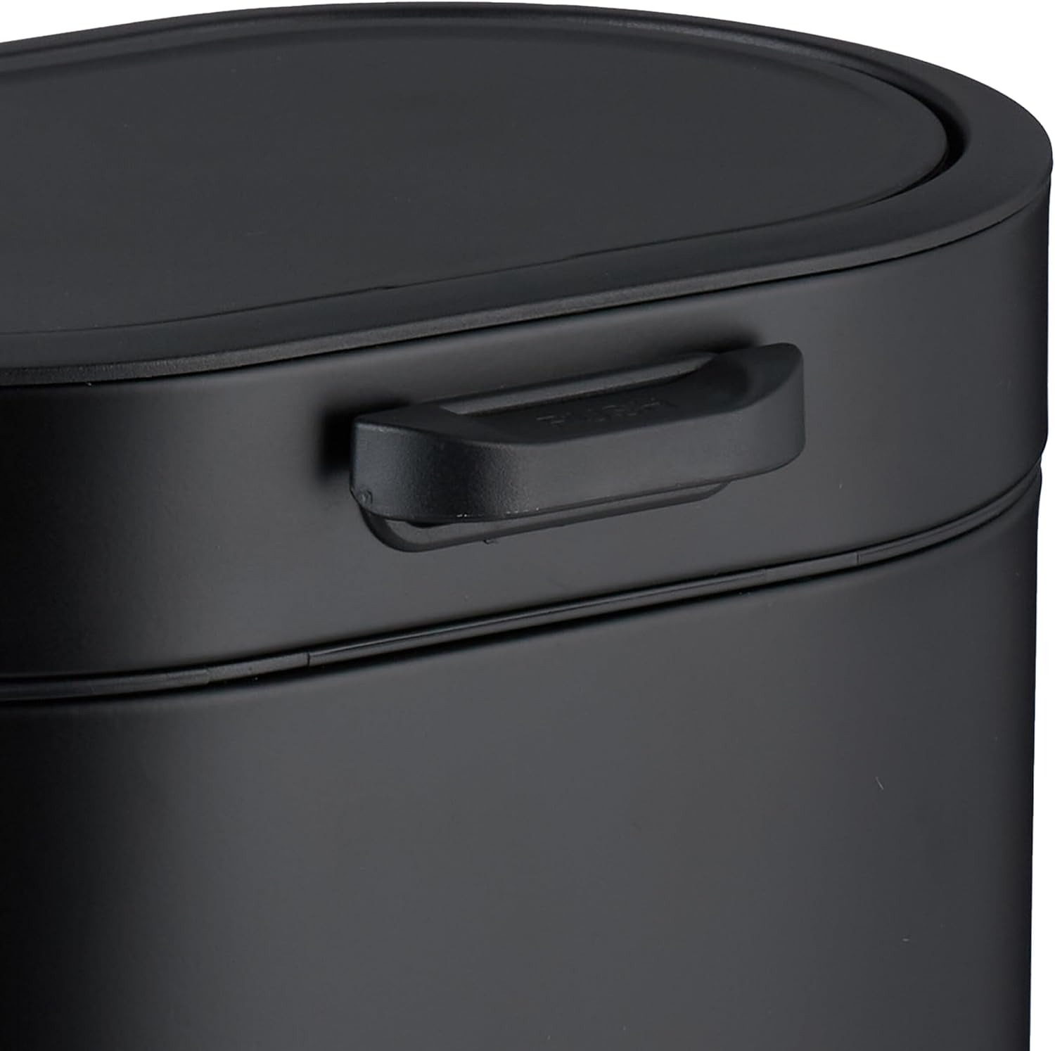Relaxdays 5L Hanging Trash Can for Kitchen Cupboard, Hang or Stick with Inner Bucket, Bathroom, Kitchen, Black