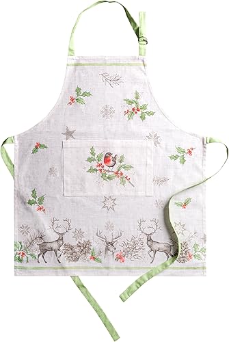Miniatura 23 de Maison d' Hermine Delantal 100% de algodón para mujeres con bolsillo de cocina delantal de chef para hombres Cocinar Jardinería Servidor Camarera 19