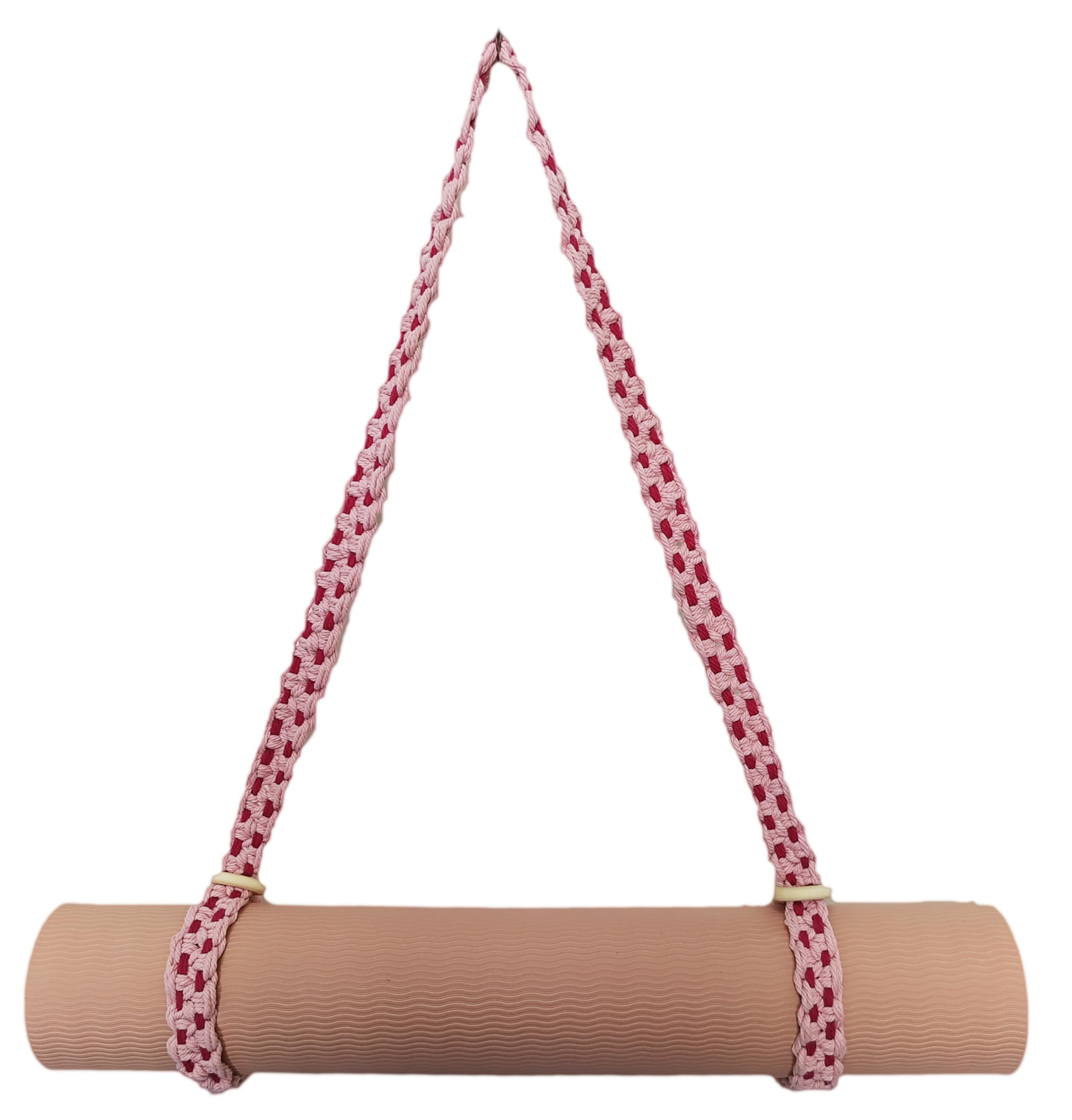 kiido Correa de transporte para esterilla de yoga de macramé [alfombrilla no incluida], correa multiusos tejida a mano para tu esterilla de yoga, esterilla de ejercicio