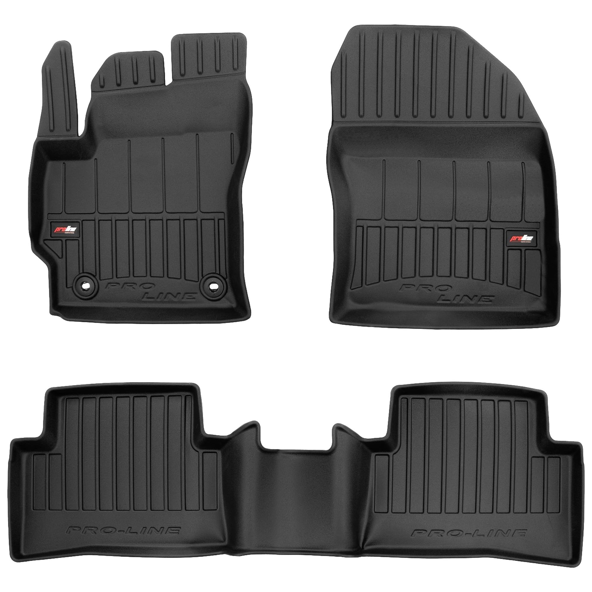MOTOS Tappetini in gomma per auto adatto per Toyota Corolla Cross dal 2022 Migliorate il vostro comfort di viaggio con il tappetino antiscivolo per auto 3D.