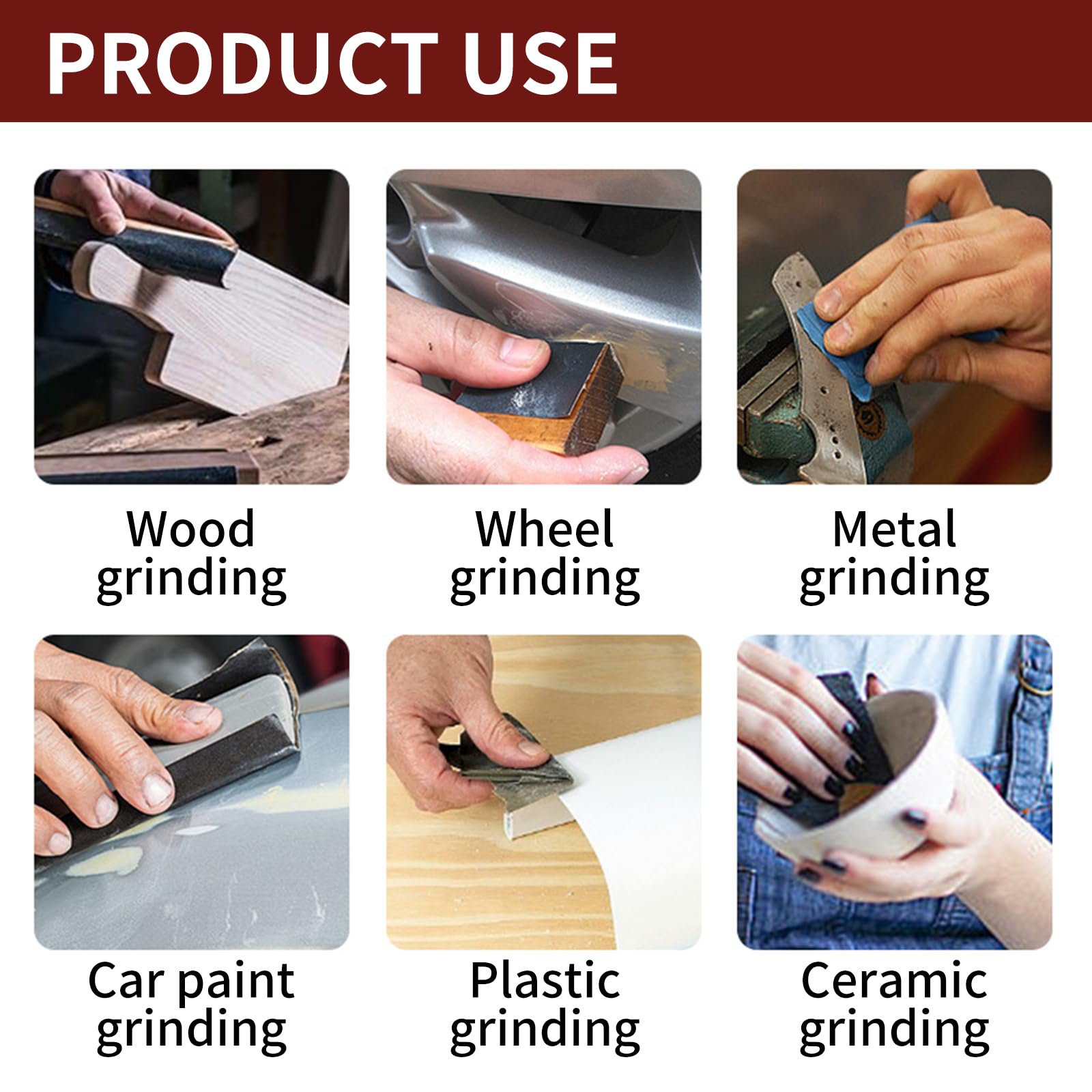 8 strisce abrasive, 100 x 915 mm, grana 400/600/800/1000, ultra impermeabili, per levigare, limare, affilare (8)