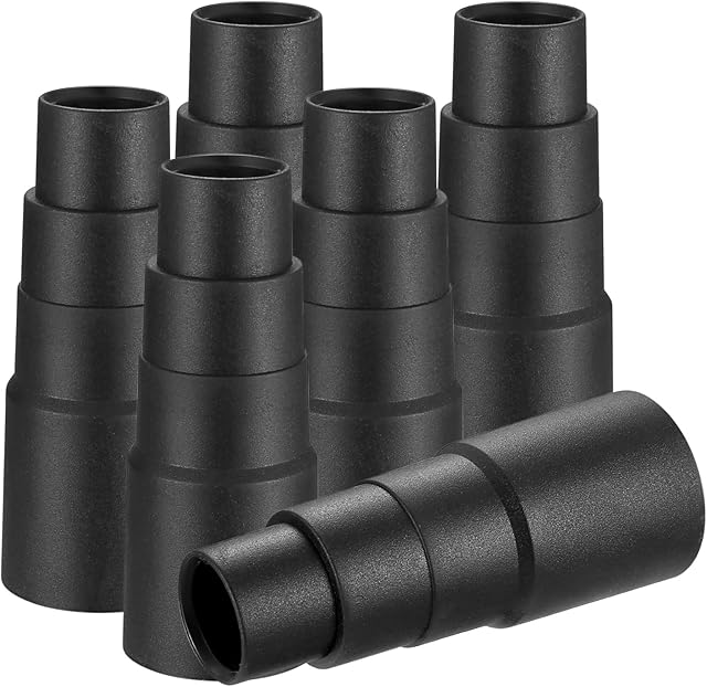 6 Pcs Vacuum Cleaner Hose Adapter, Universal Vacuum Hose Reducer Hose Adaptor Kit, Vacuum Cleaner Power Tool for Dust Extraction Vacuum Cleaner Conversion