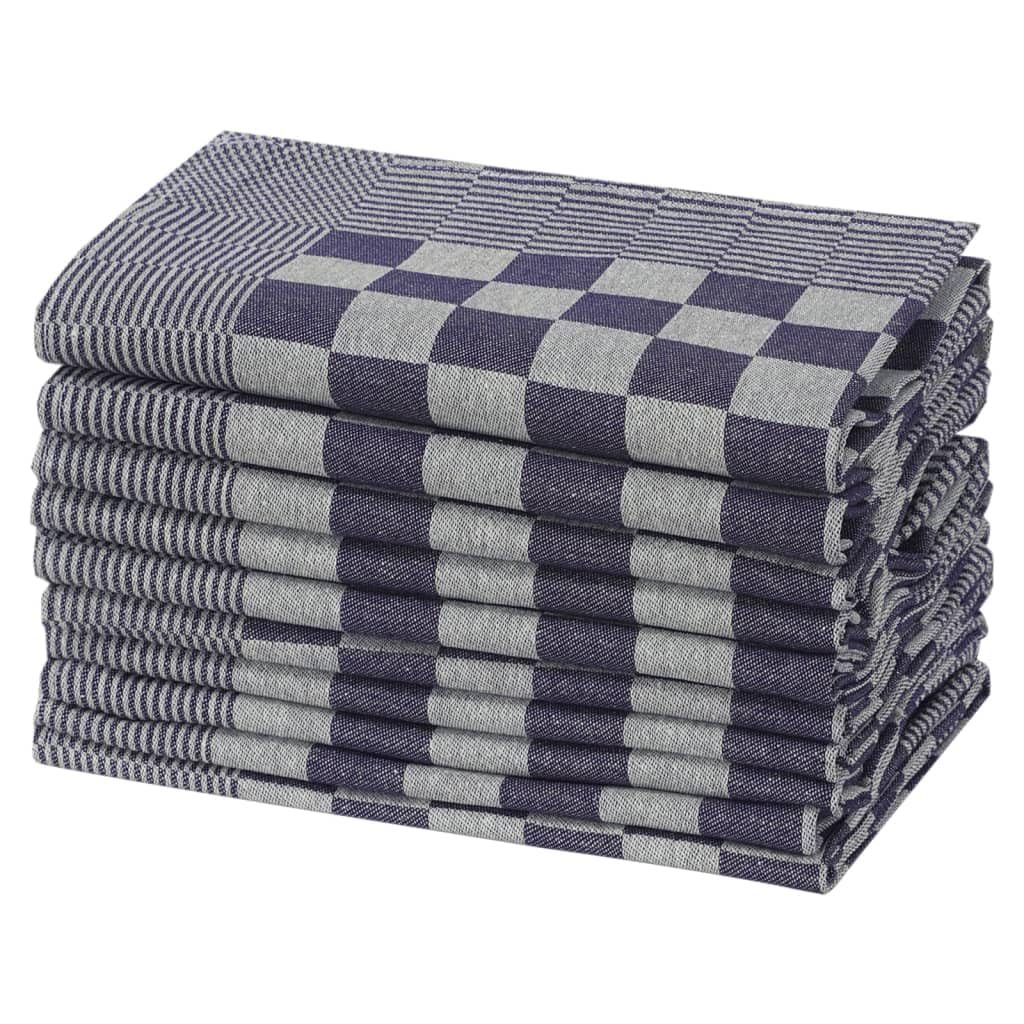 20 paños de cocina de algodón, 50 x 70 cm, azul y blanco, paños de cocina absorbentes para secar y limpiar, paños de hogar versátiles, duraderos y transpirables,