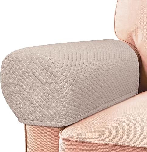 Roytub Fundas transpirables para brazos de sofá, resistentes a los arañazos, protegen y decoran (grande, arena, 2 unidades) disponible en Yaxa Mexico