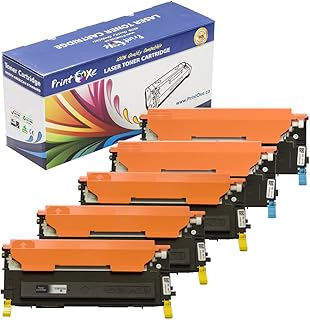 PRINTOXE® Compatible 5 Toners for CLT-407S (Set + Black) CLT407S : 2 Black CLT-K407S , Cyan CLT-C407S , Magenta CLT-M407S , & Yellow CLT-Y407S for CLP-320 , CLP-320N , CLP-325 , CLP-325W , CLX-3180 , CLX-3185 , CLX-3185FN , CLX-3185FW