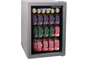 Frigidaire EFMIS9000 Freestanding Mini Clear Glass Beverage Refrigerator
