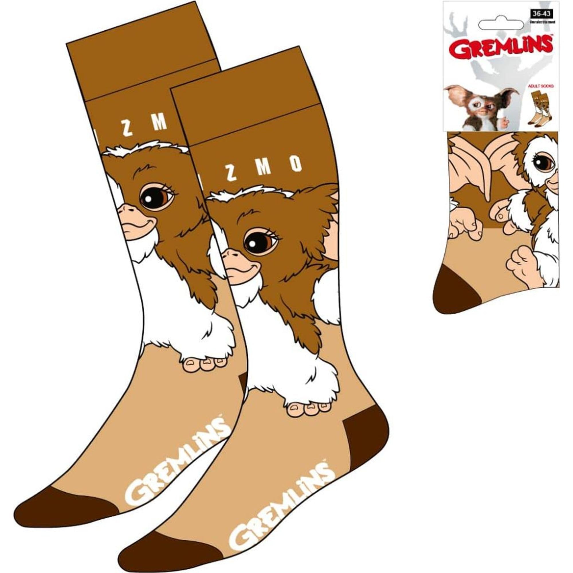 Cerdá Life's Little Moments Men's Brown Gremlins Gizmo Pair Of Adults Socks For Everyday Wear And Gifts