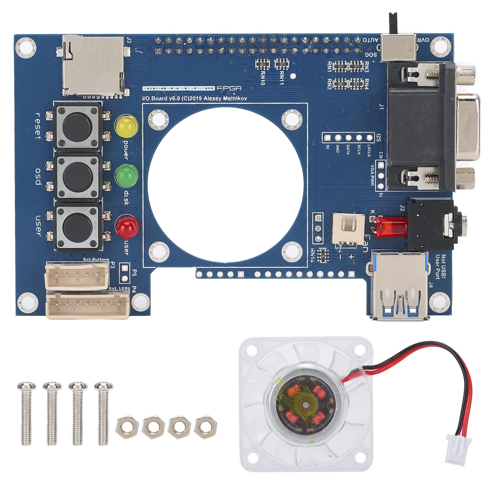 Scheda di Espansione FPGA, Modulo di Sostituzione Affidabile per Uscita Video Analogica VGA e Audio per Giochi Retro, PCB , 1 Pezzo