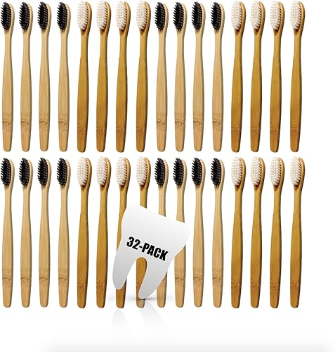 Miniatura 11 de Dientes limpios. Conciencia limpia. Cepillo de dientes de bambú, sin BPA. Orgánico. Ecológico. Natural. Compostable. Vegano. 100% biodegradable.