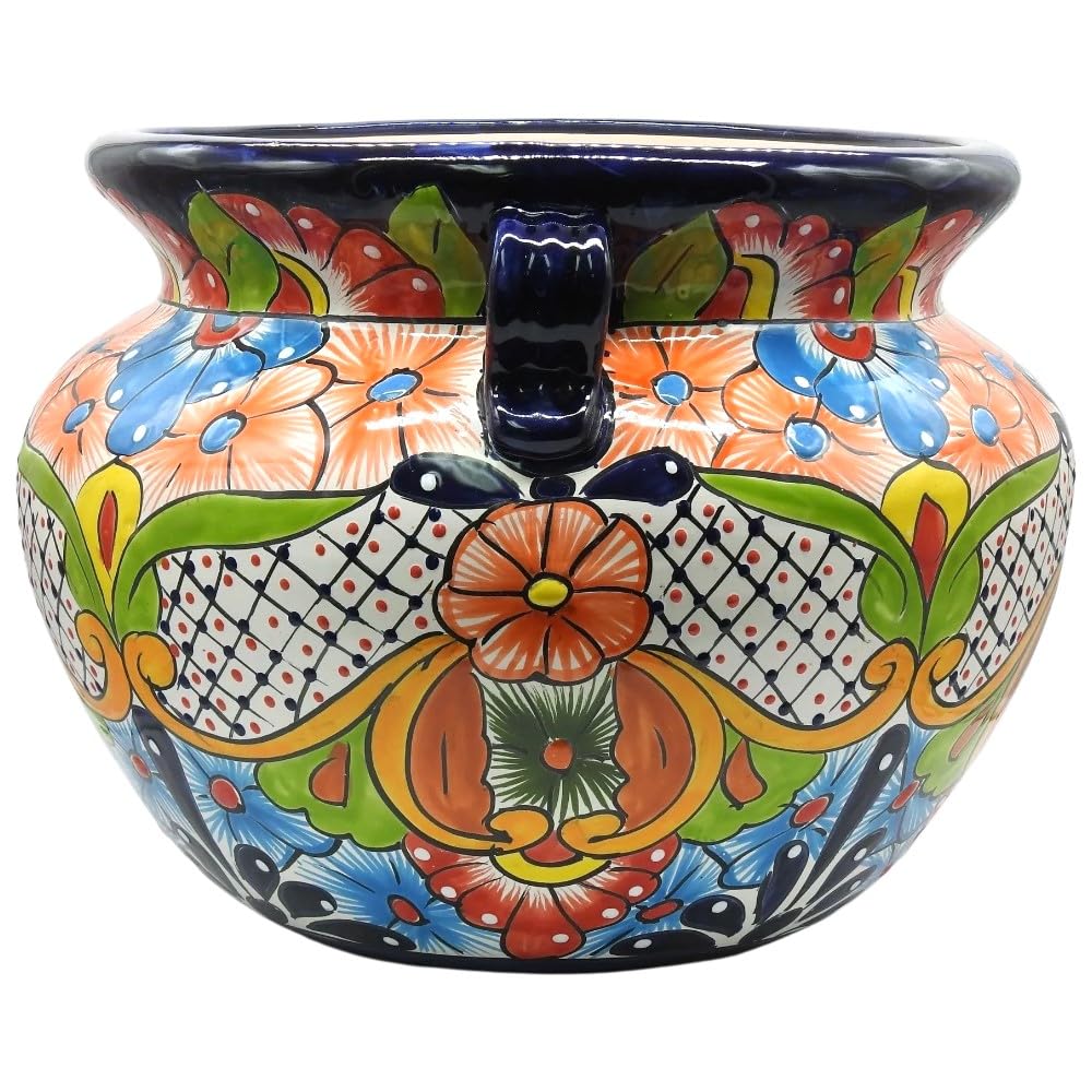 Amazon.com : Talavera Pottery Store Michoacana Planter Large Hand
