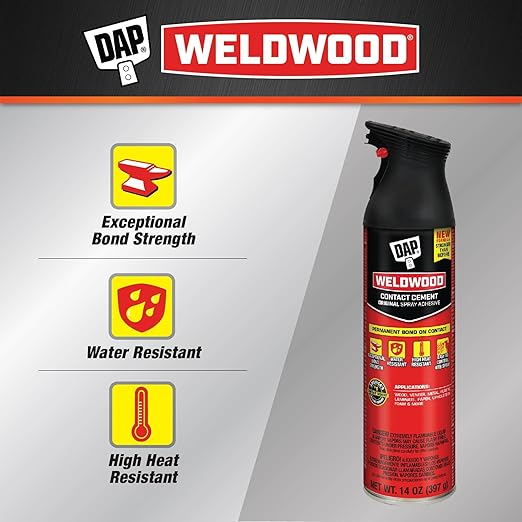 DAP Weldwood Adhesivo en Spray Contacto Cemento Original 14 oz miniatura 2