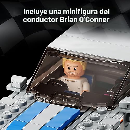 Miniatura 6 de LEGO Speed Champions 2 Fast 2 Furious Nissan Skyline GT-R (R34) 76917 - kit de construcción de autos de carreras, coleccionable con minifigura