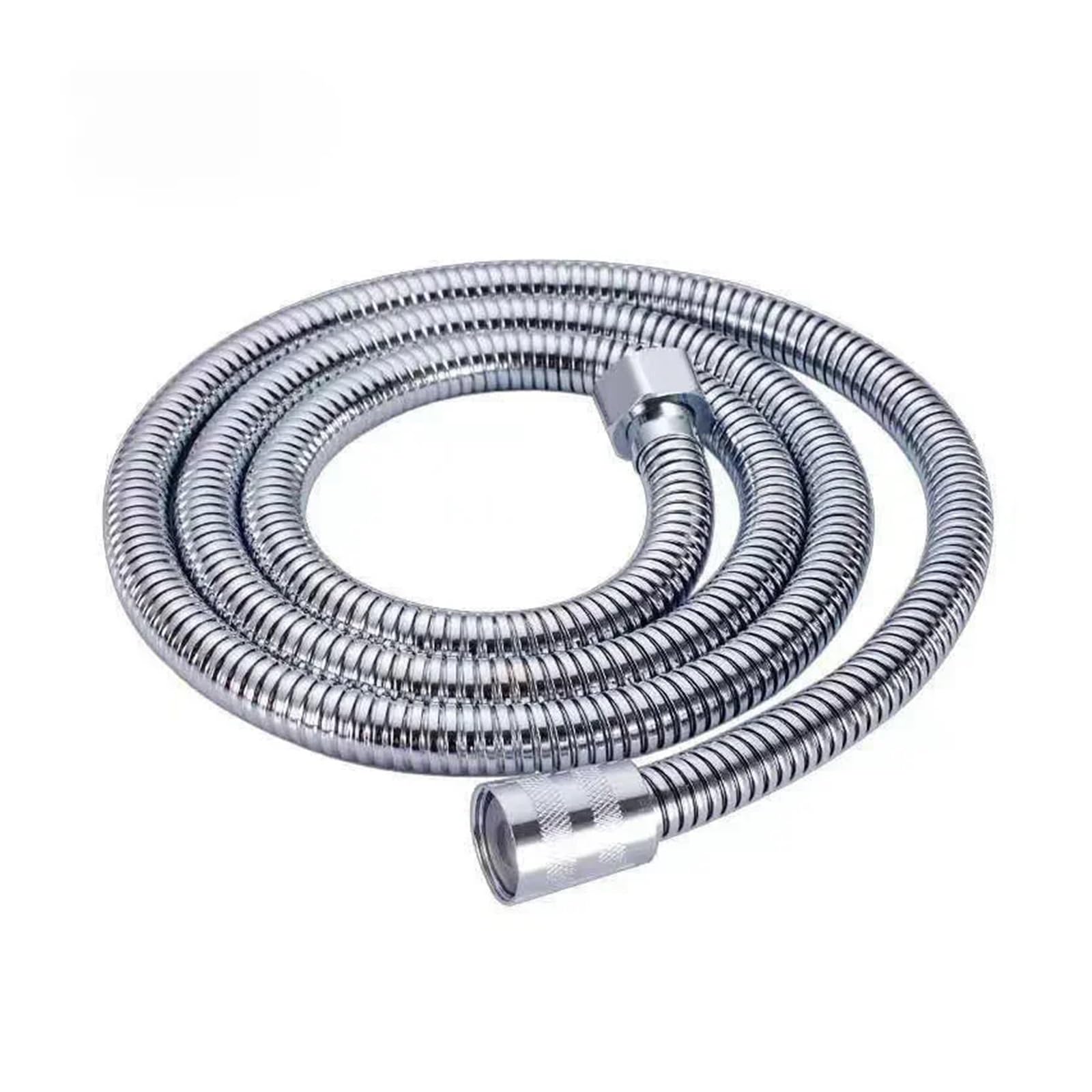 Manguera de ducha flexible de 1,5 m de acero inoxidable SUS304 extensible para jardín, accesorios de baño, color negro y 1 unidad, diseño a prueba de fugas