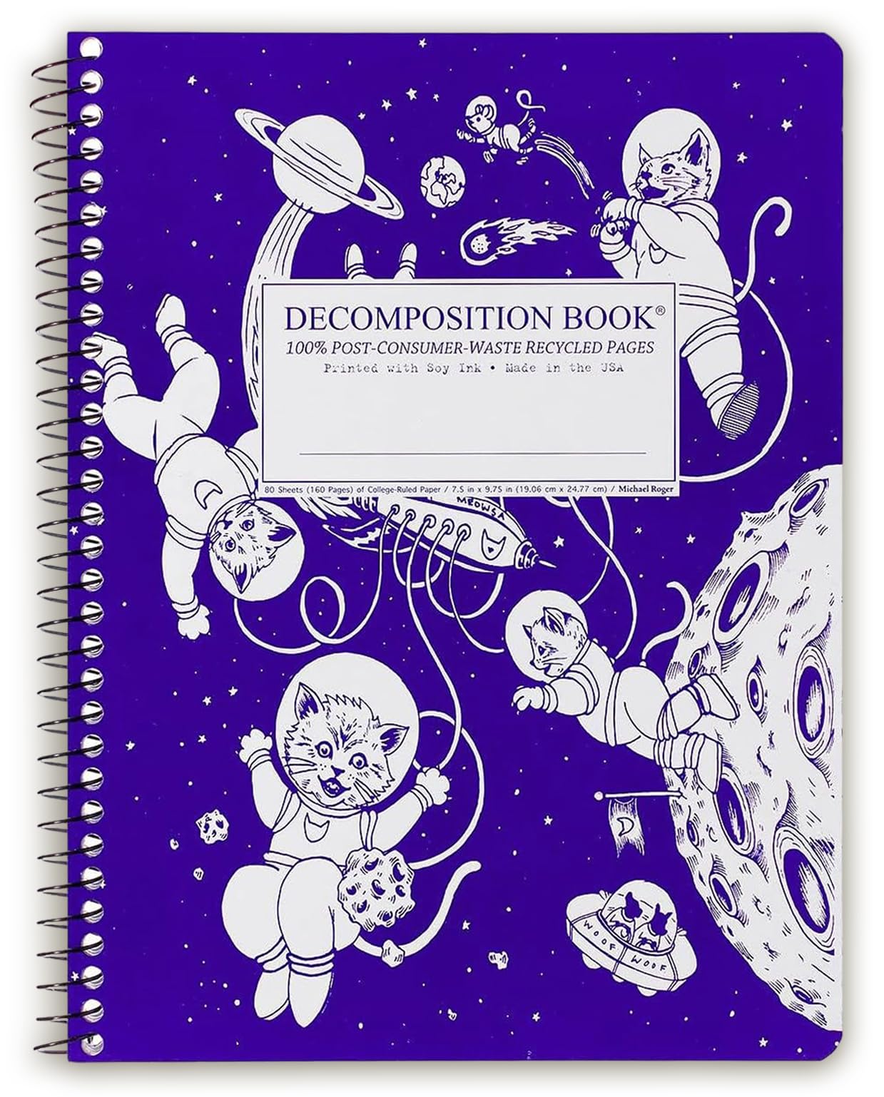 Decomposition Kittens in Space Coilbound Book Ruled Paperback – 1 Mar. 2015