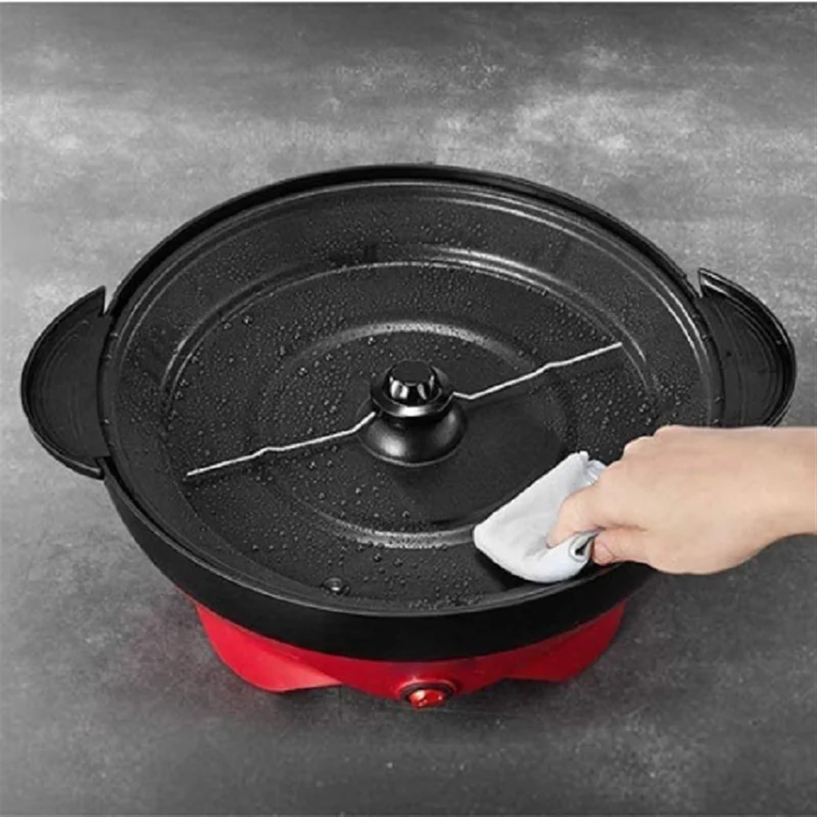 Máquina palomitas familiar Minimáquina eléctrica de palomitas for el hogar, máquina maíz multifuncional con capacidad automática for cocina, bricolaje, aperitivos, azúcar, aceite