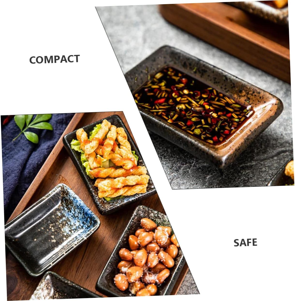 4pcs Soy Sauce Dishes Japanese Style Dipping Bowls for Condiments Versatile Side Dish Bowls for Home and Restaurant Use Thick-edged Design Yellow