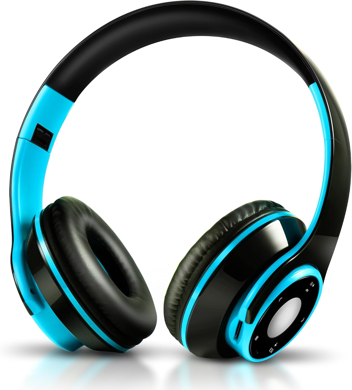 Bluetooth Headphones Over Ear, Wireless Headphones with 5 EQ Modes, 20 Hours Playtime Foldable HiFi Stereo Headset with Microphone, FM/TF for Cellphone/PC/Work/Travel/Kids/Adults/Gift (Green)