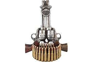 Ebros Gift Rustic Western Cowboy Dual Revolvers Bottle Cap Opener