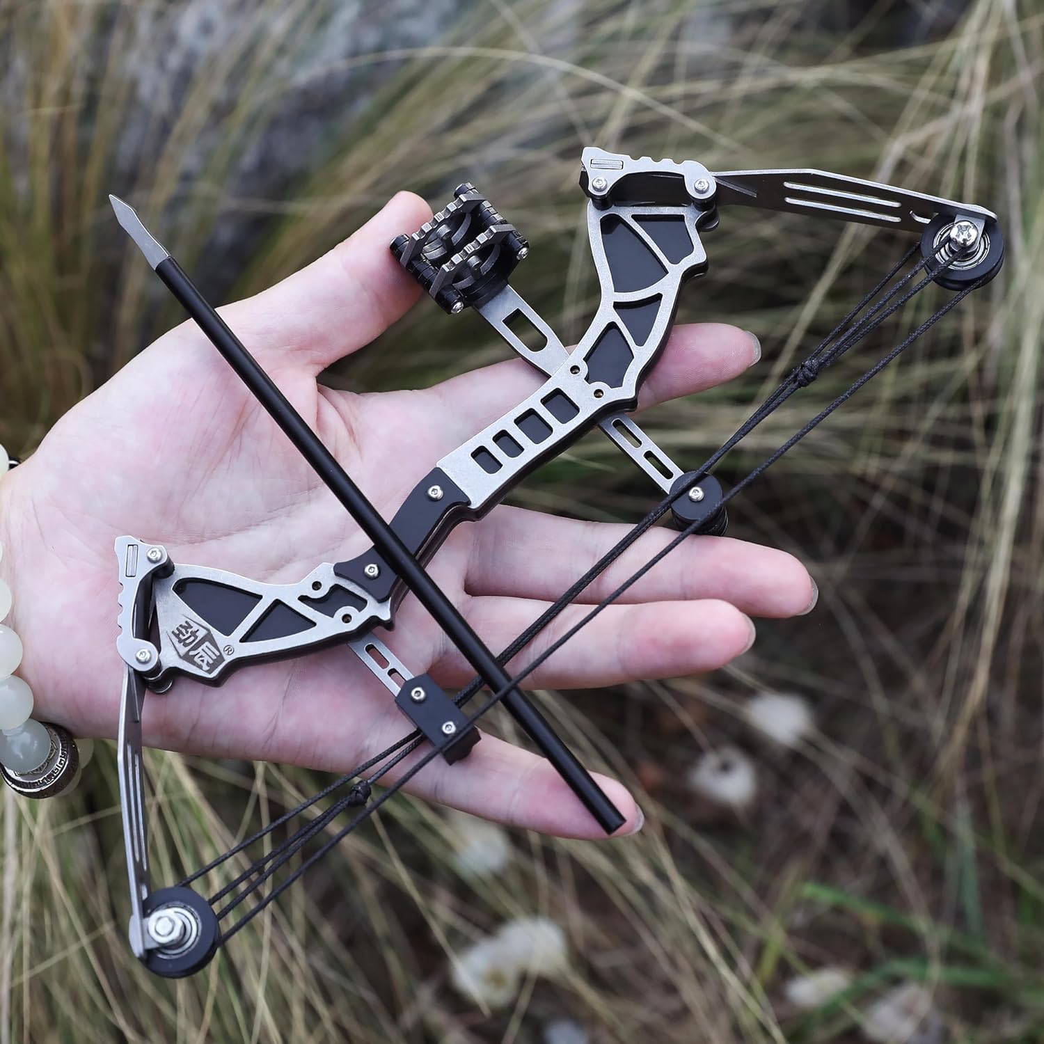 RedOak Mini Stainless Steel Compound Bow - Black 1