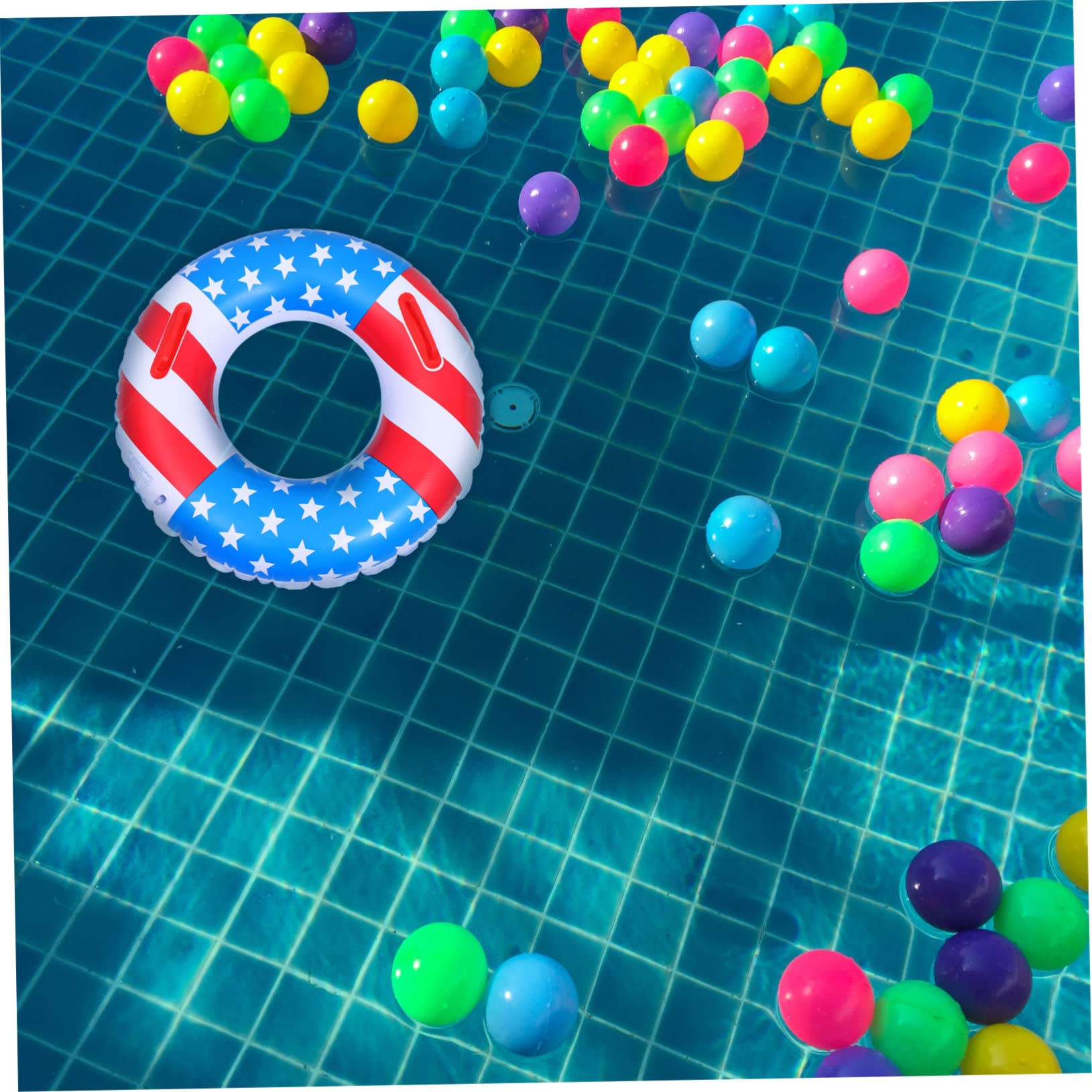 ifundom anello di nuoto bandiera funlicht piscina giocattoli ad anello per tubo da nuoto far saltare in aria il sedile da bagno galleggiante anello d'acqua anello da nuoto giocattolo