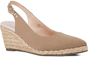 Womens Platform Wedge Espadrille Slingback Sandals