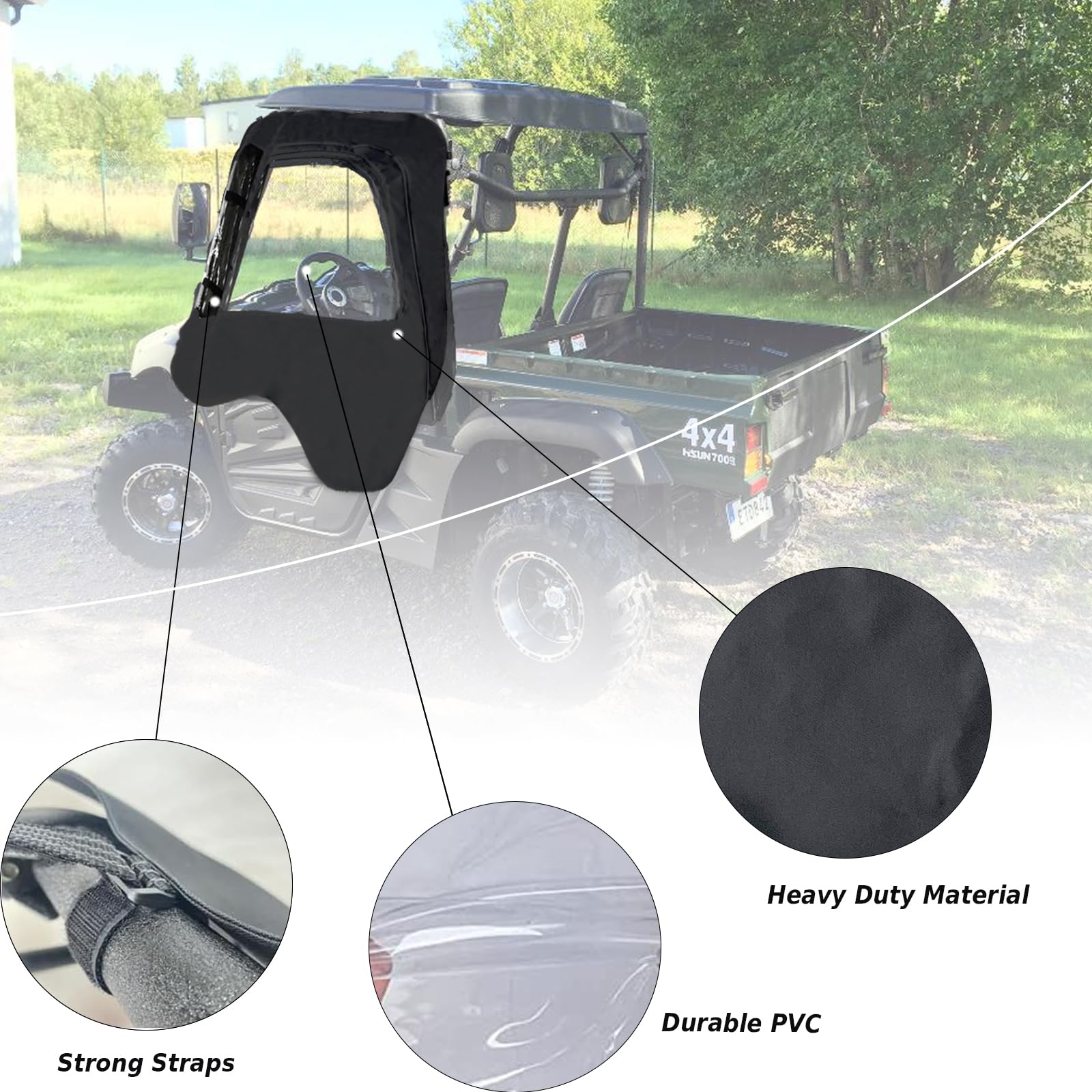 Amazon | YONQIFON ソフトキャブエンクロージャサイドドア 900D