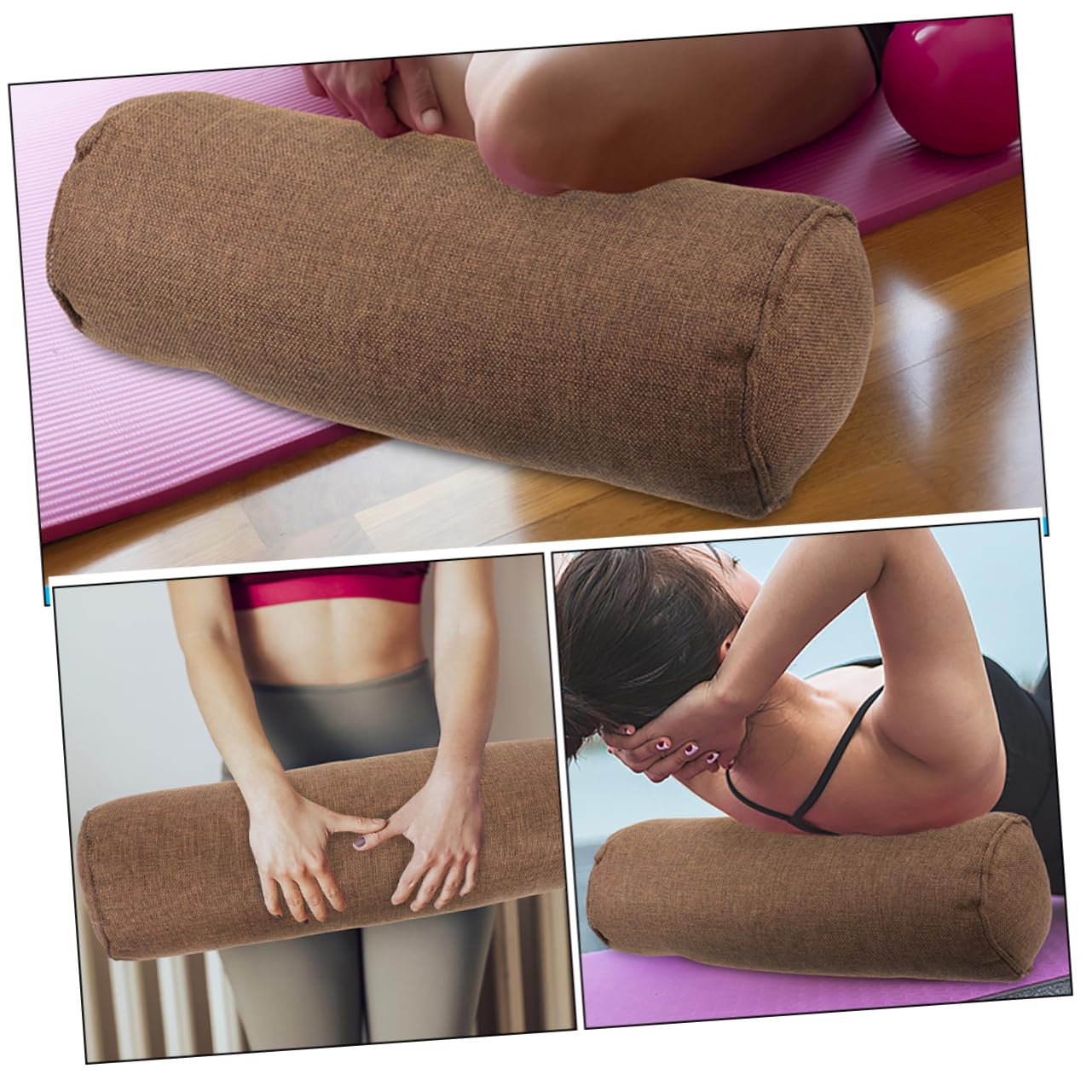 Yogakissen aus Baumwolle als Leichtes Yoga Zubehör und Lendenstützkissen für Zuhause mit Unterstützung Geschenke für Yoga Fans im Alltag