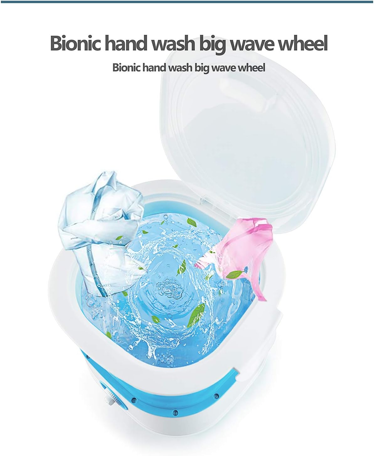 Exclusive Discount 70% Price JHZforest Portable Washer Mini Small Clothes Washing Machine, Lavadora Portatil Mini Washer, Foldable Laundry Tub Folding Washing Machine With Spinner(Capacity 6.6lbs)