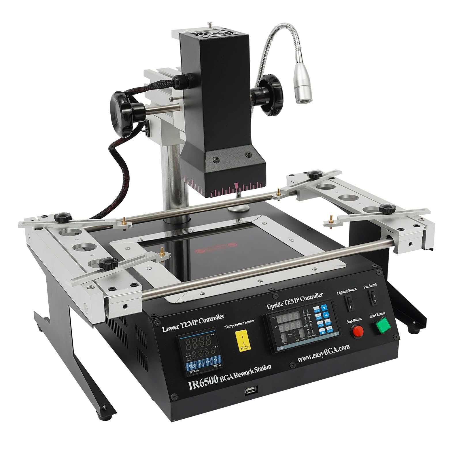 IR6500 BGA Rework Station, 1250W Infrared Reballing Kit, BGA Rework Workstation, EMI IR6500 Rework Station, Infrared Welding Machine, SMD Soldering Reballing Welder, Reflow Station Welder