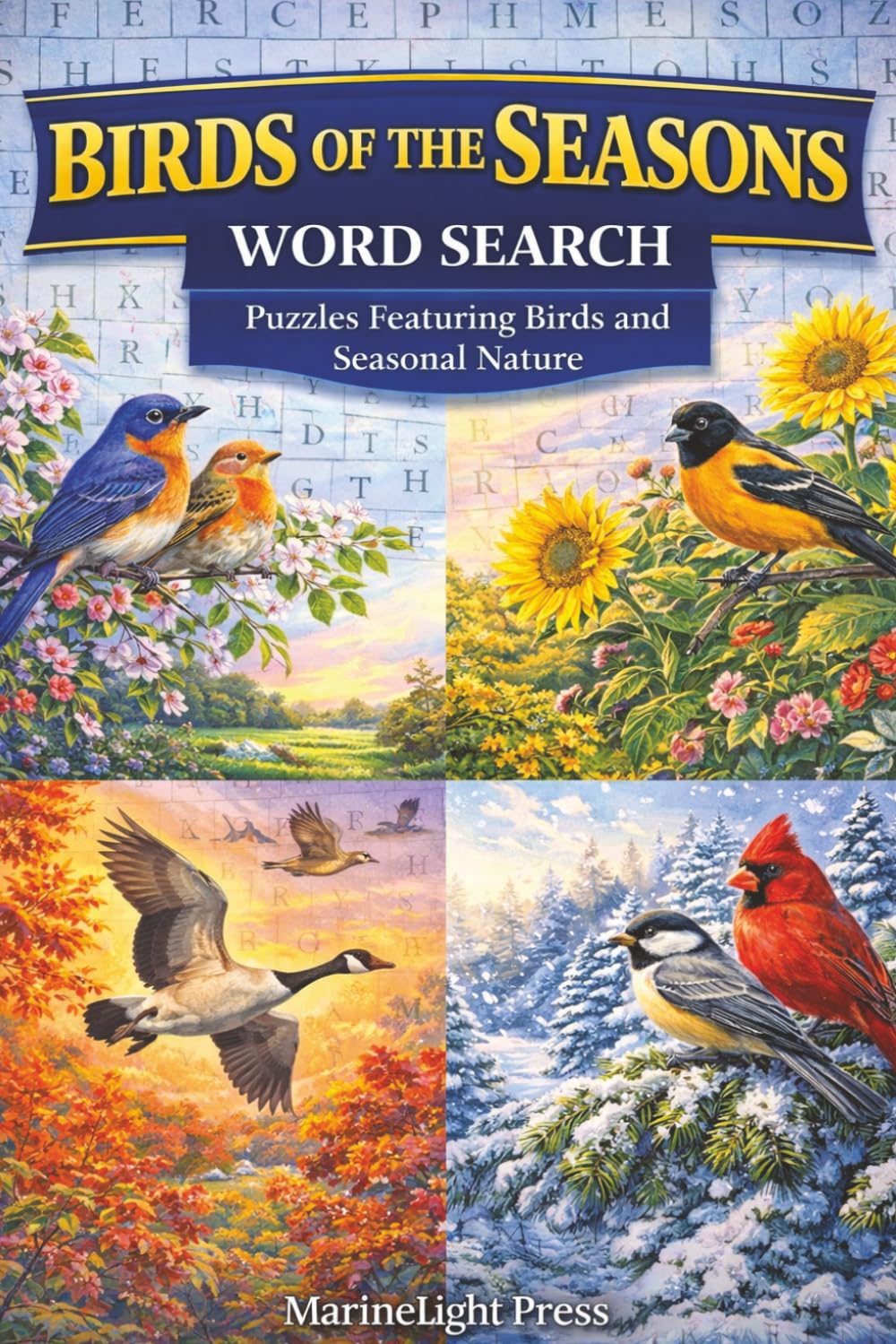 Birds of the Seasons Word Search: Puzzles Featuring Birds and Seasonal Nature