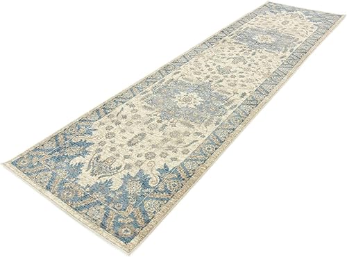 Miniatura 4 de Unique Loom Salzburg Collection - Alfombra clásica de diseño tradicional oriental con borde de inspiración oriental, 2 pies 7 pulgadas x 10 pies 0