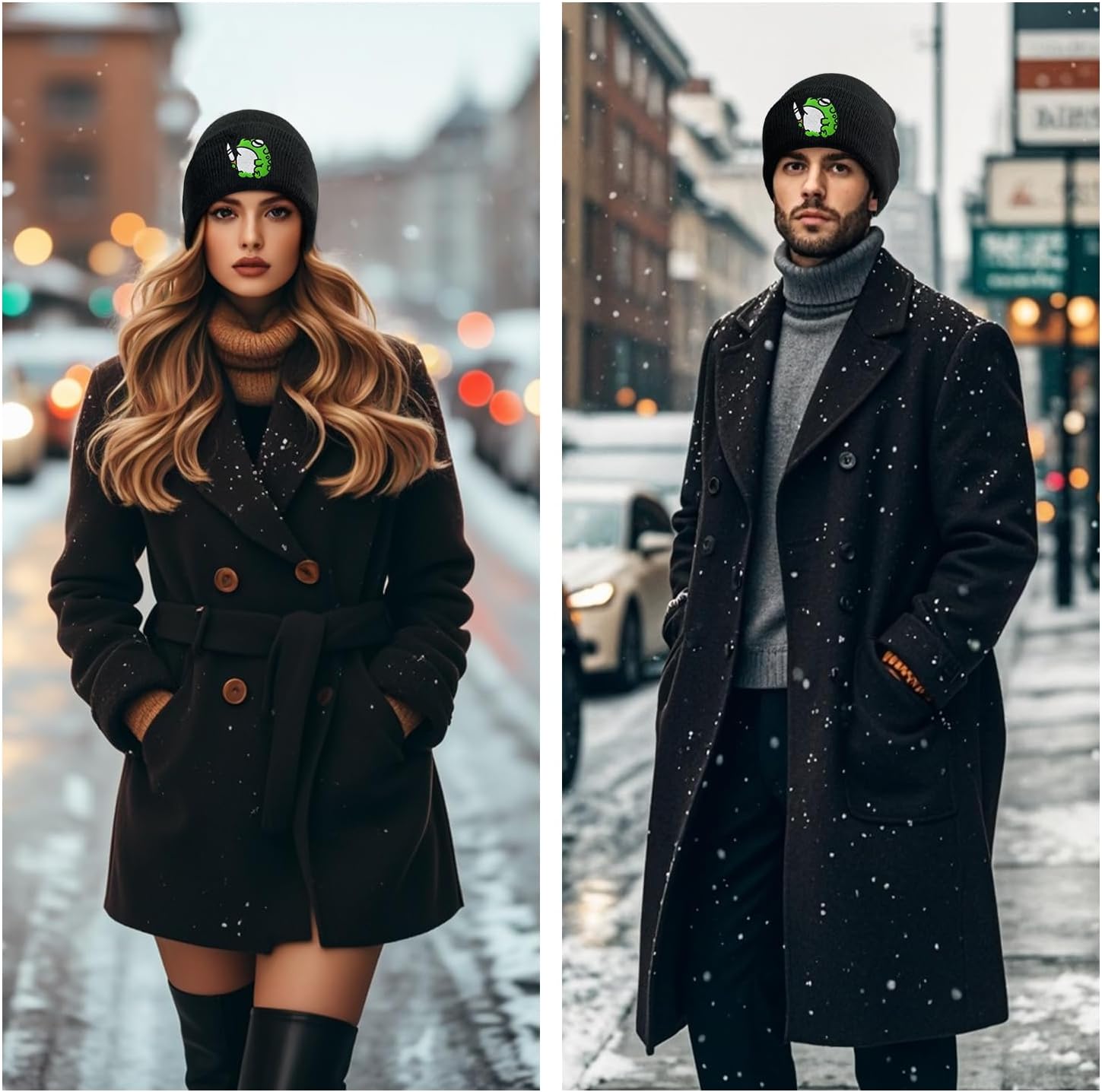 Funny Cool Beanies Cute Gothic Knit Hat for Men and Women - Image 7