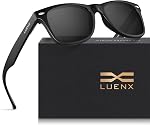 LUENX Polarized Sunglasses for Men Women Square Frame - UV 400 Protection 54MM