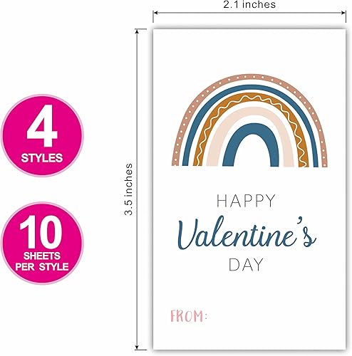 Miniatura 2 de BGJ-004 - Calcomanías autoadhesivas para regalo del día de San Valentín de 21 x 35 pulgadas decoraciones y suministros para envolver regalos para el