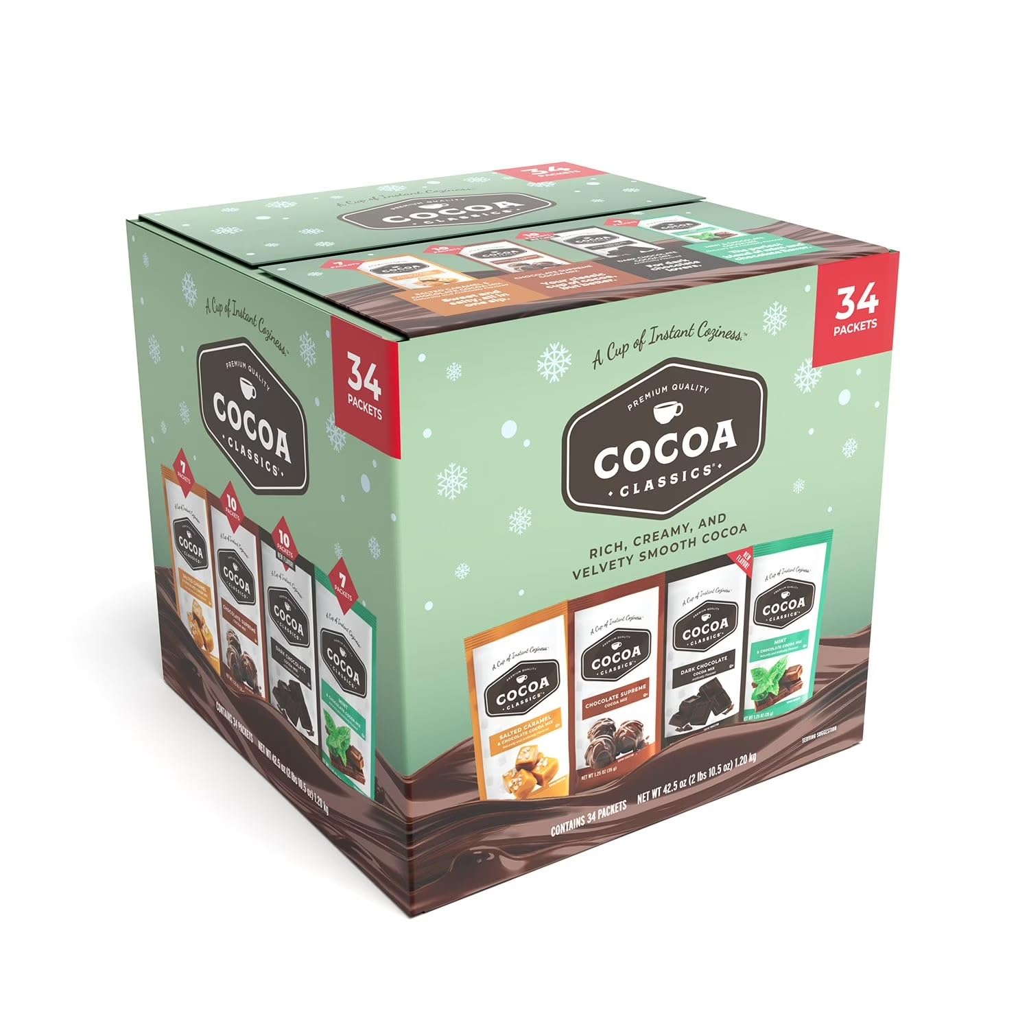 Amazon.com : Cocoa Classics Hot Chocolate Variety Pack, 34 Packets
