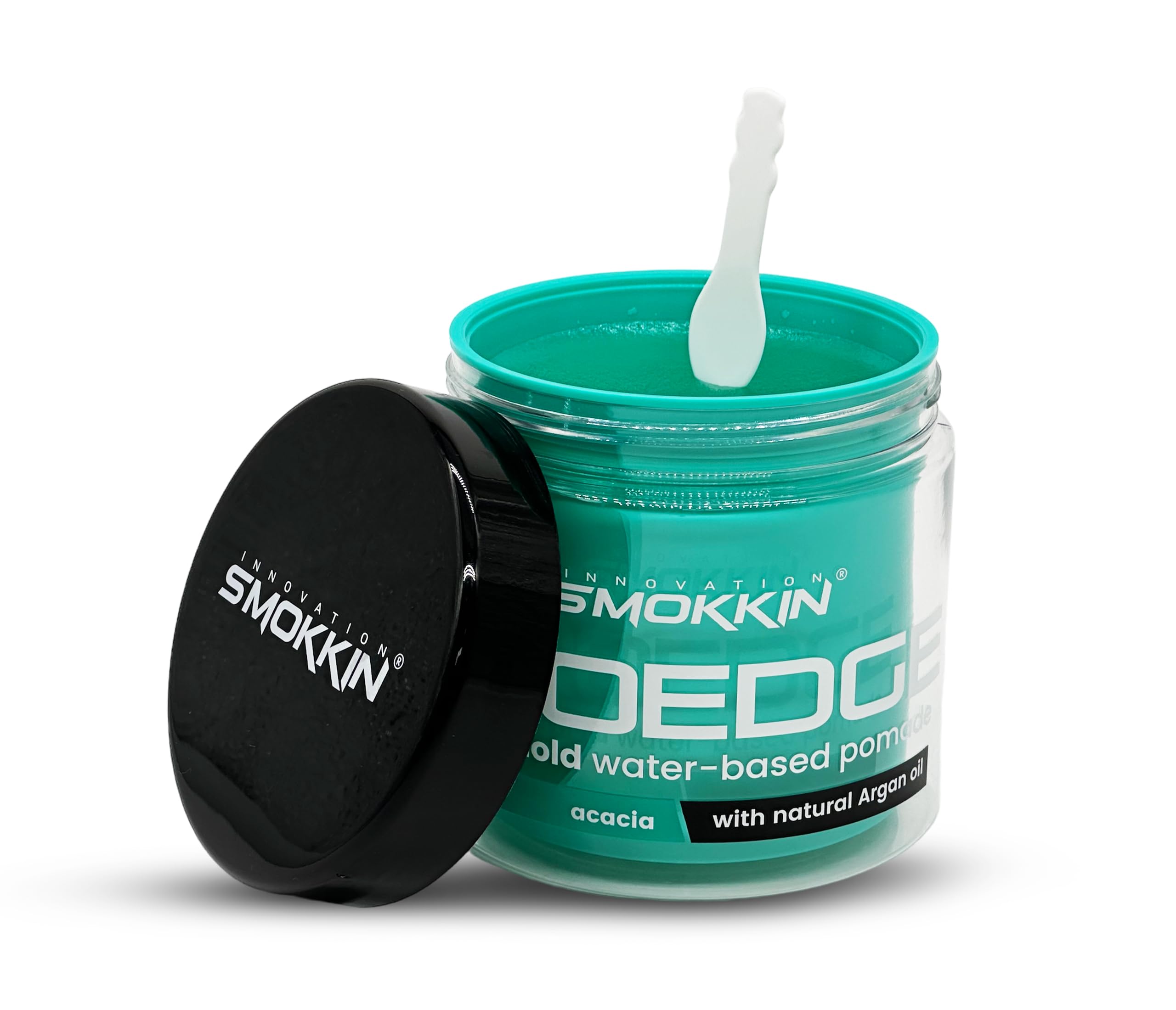 Smokkin Pro Edge Hair Styling Gel – Alcohol-Free, Water-Based Pomade with Strong Hold & Argan Oil – No Flakes, Edge Control, Twist & Braid Gel for Men