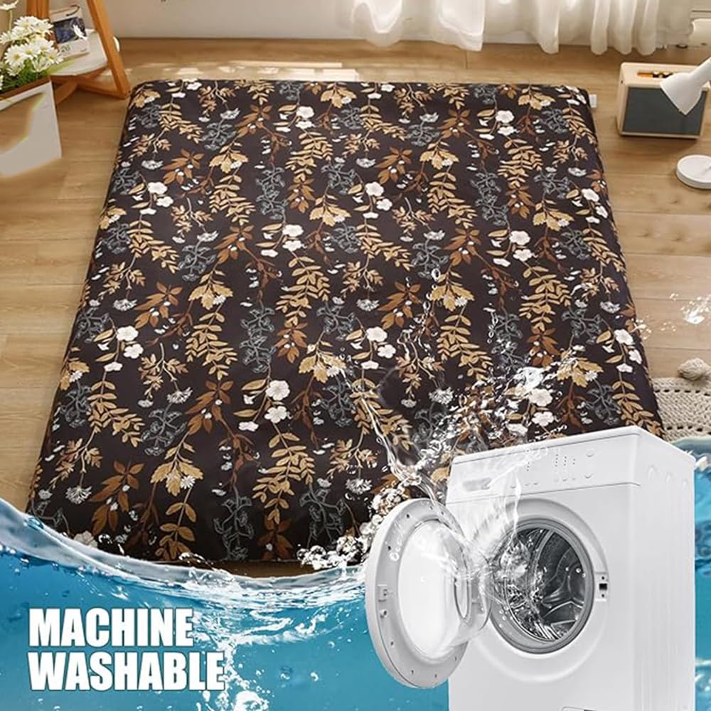 D,100x200cm(Twin), Fundas De Colchón De Futon Grandes/Grandes La Cubierta De La Cama del Suelo Japonés Está Completamente Envuelta Colchón Plegable La Cubierta del Colchón Futon