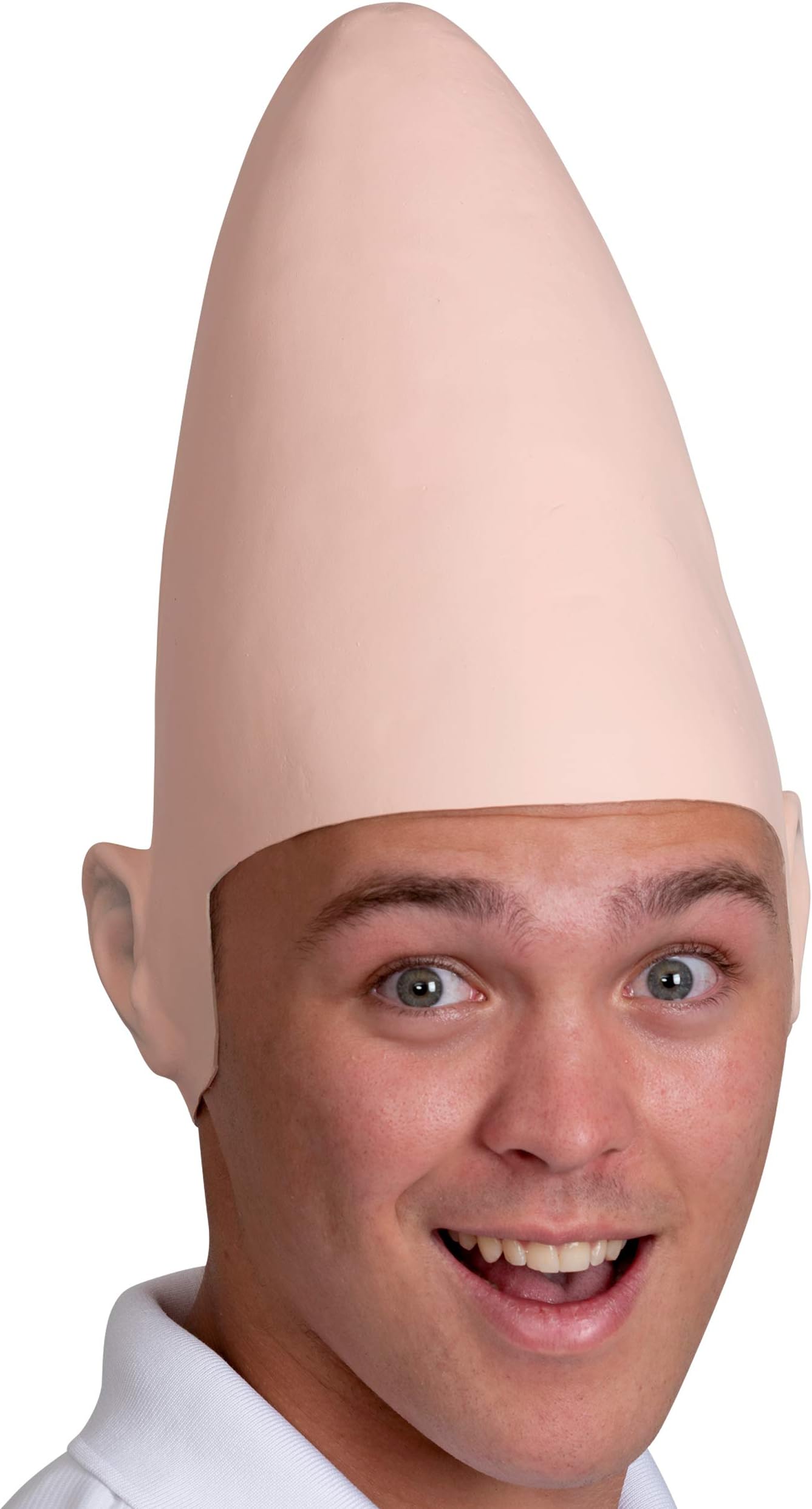 Alien Cone Bald Head - Weird Costume Accessory Egg Shaped Heads Props for Men Women Boys and Girls