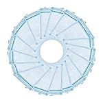 Wudygirl 100PCS Sheer Organza Bags - 5x7 Inch Drawstring Jewelry & Candy Favor Bags for Wedding Party (Sky Blue)