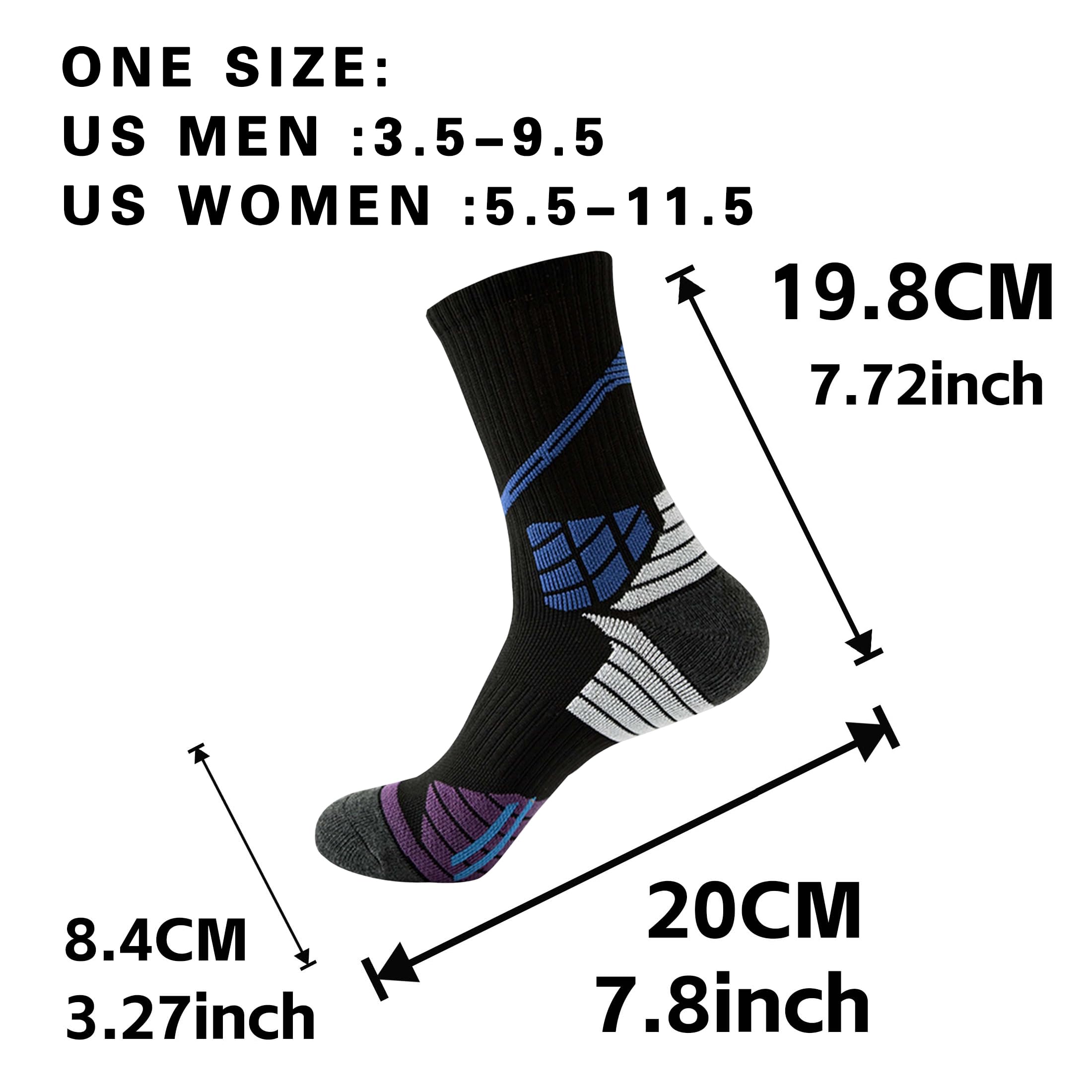 Calcetines deportivos de baloncesto que absorben la humedad, calcetines tobilleros para hombre y mujer, 1/5/6 pares