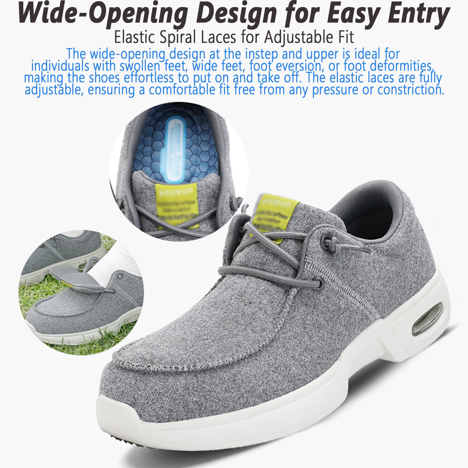 Bardzo szerokie buty dla cukrzyków, hallux valgus, ortopedyczne buty opatrunkowe, buty rekreacyjne, regulowane buty dla seniorów, na zapalenie powięzi podeszwowej, opuchnięte stopy