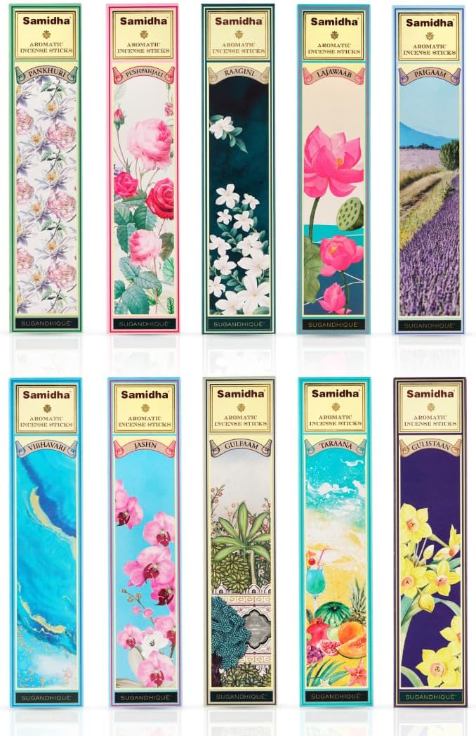 Assorted Set of 10 Premiere Incense Sticks (500 gm)