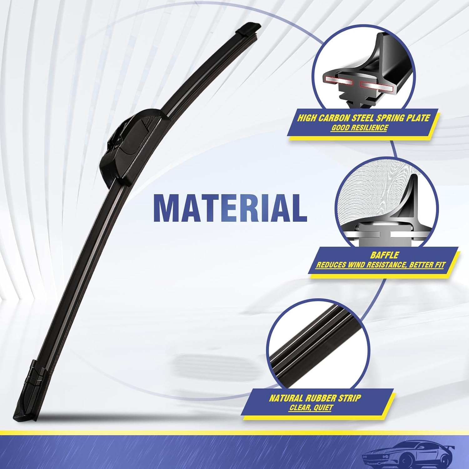 2 factory wiper blades replacement for 1996 chevrolet c1500 1995-1998 original equipment windshield wiper blades set - 18"+18" (set of 2) 18"+18"?j front wiper?