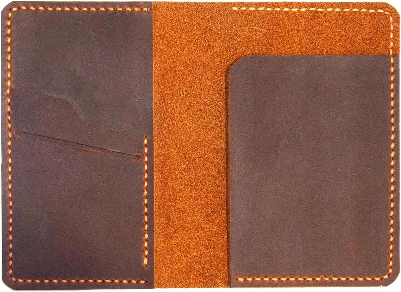 Real Genuine Leather Notepad Cover For Mini Pocket Notebook 3" X 5", Leather Cover For Rite In The Rain Top-Spiral Notebook,Customized Gift (Brown)
