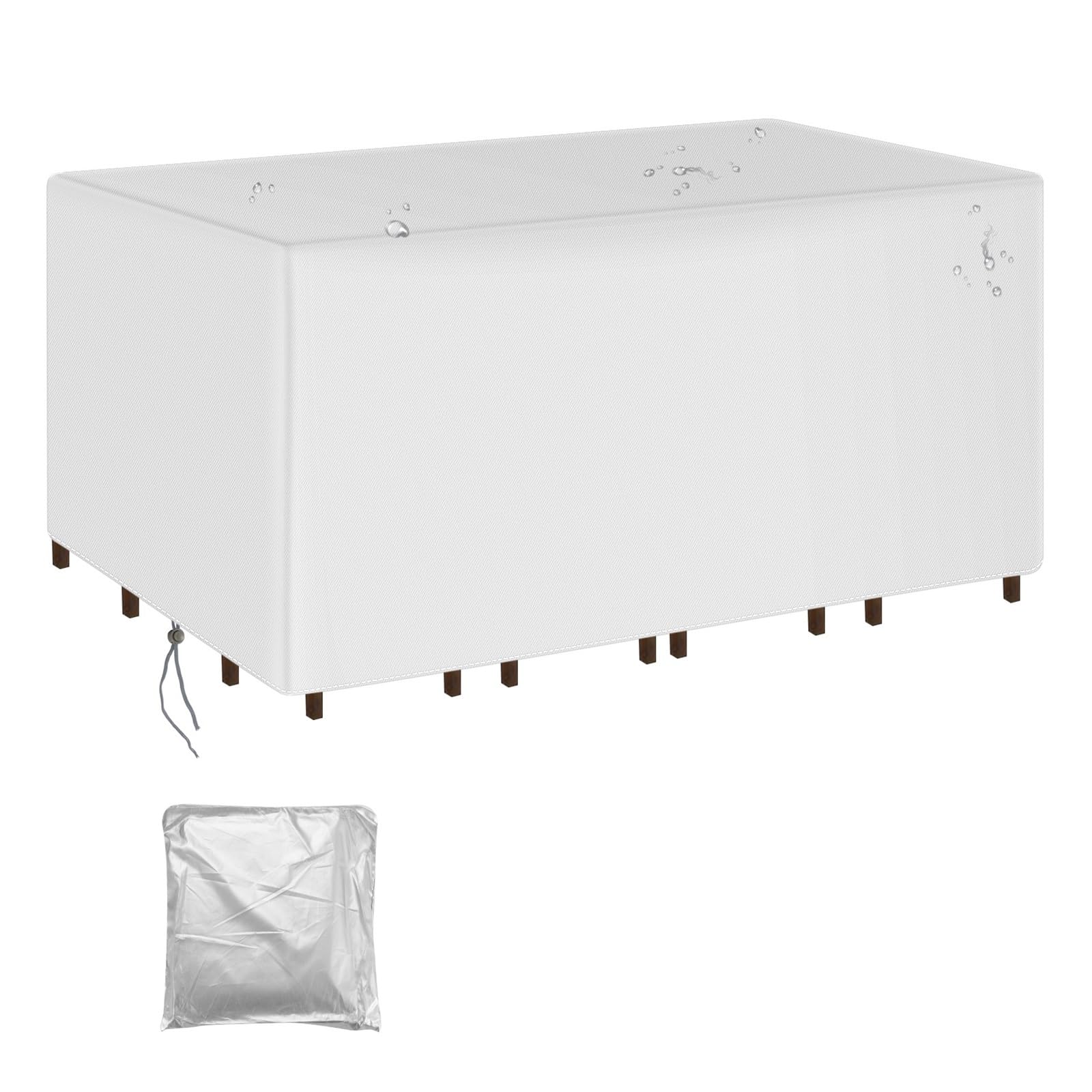 Outdoor Furniture Covers, 210D Outdoor Furniture Covers Rain Snow Multicolor Multi Sizes(Silver,260x135x82cm)