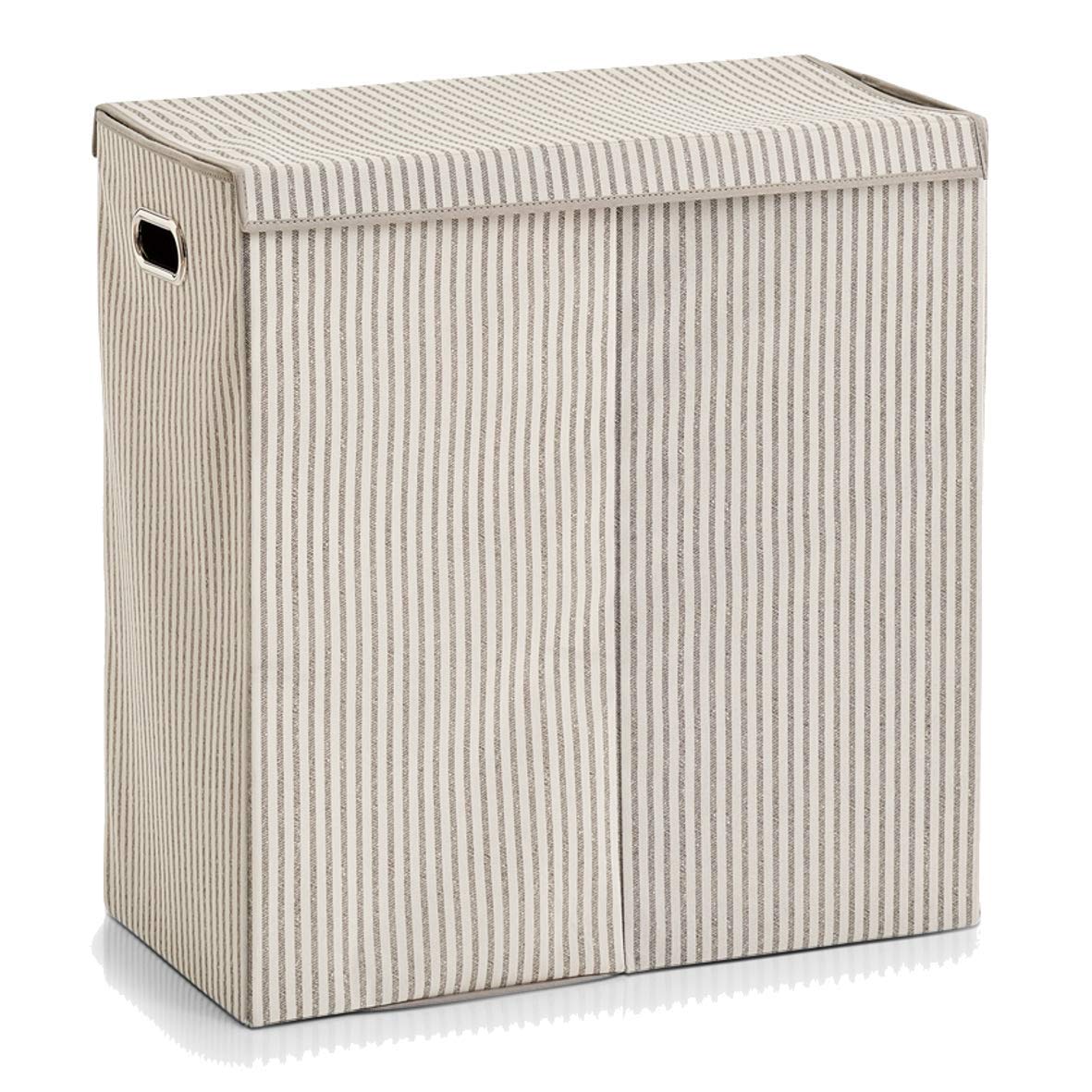'Biancheria "Stripes, in tessuto non tessuto, colore Beige, Beige, 61,5 x 31 x 63 cm