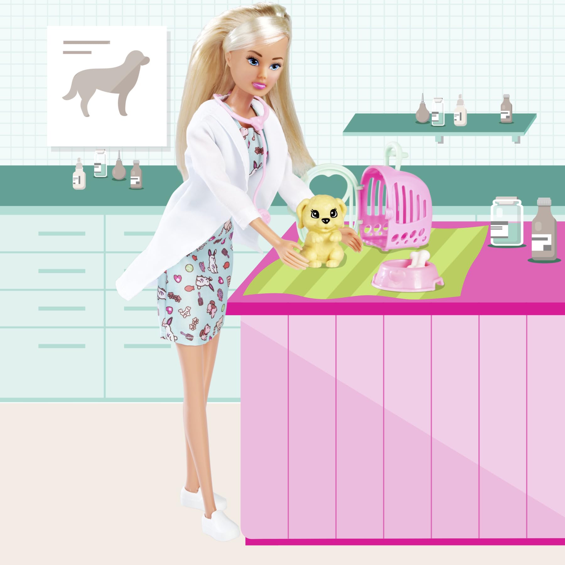 STEFFI LOVE PET VET, Mehrfarbig, 32.5 cm (Height) x 12 cm (Length) x 5 cm (Width) - Image 4