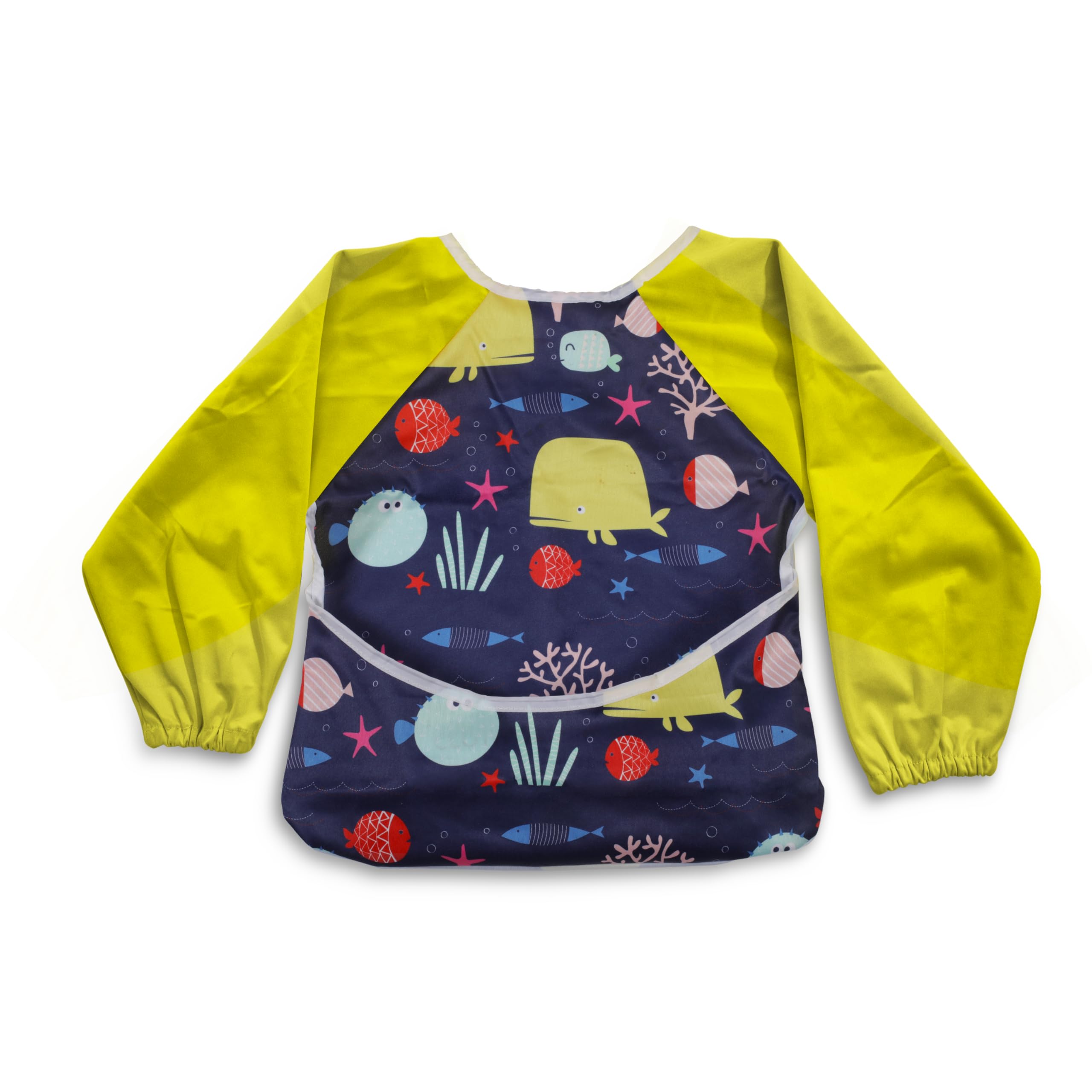 LuvLap Baby Long Sleeve Bib, Toddler Childrens Leak-Free Baby Bib with Sleeves,Washable/Lightweight/Wipeable (6-24 Months) Baby Bib Shirt with Pocket, Yellow (B0D8V72F36) Amazon Price History, Amazon Price Tracker