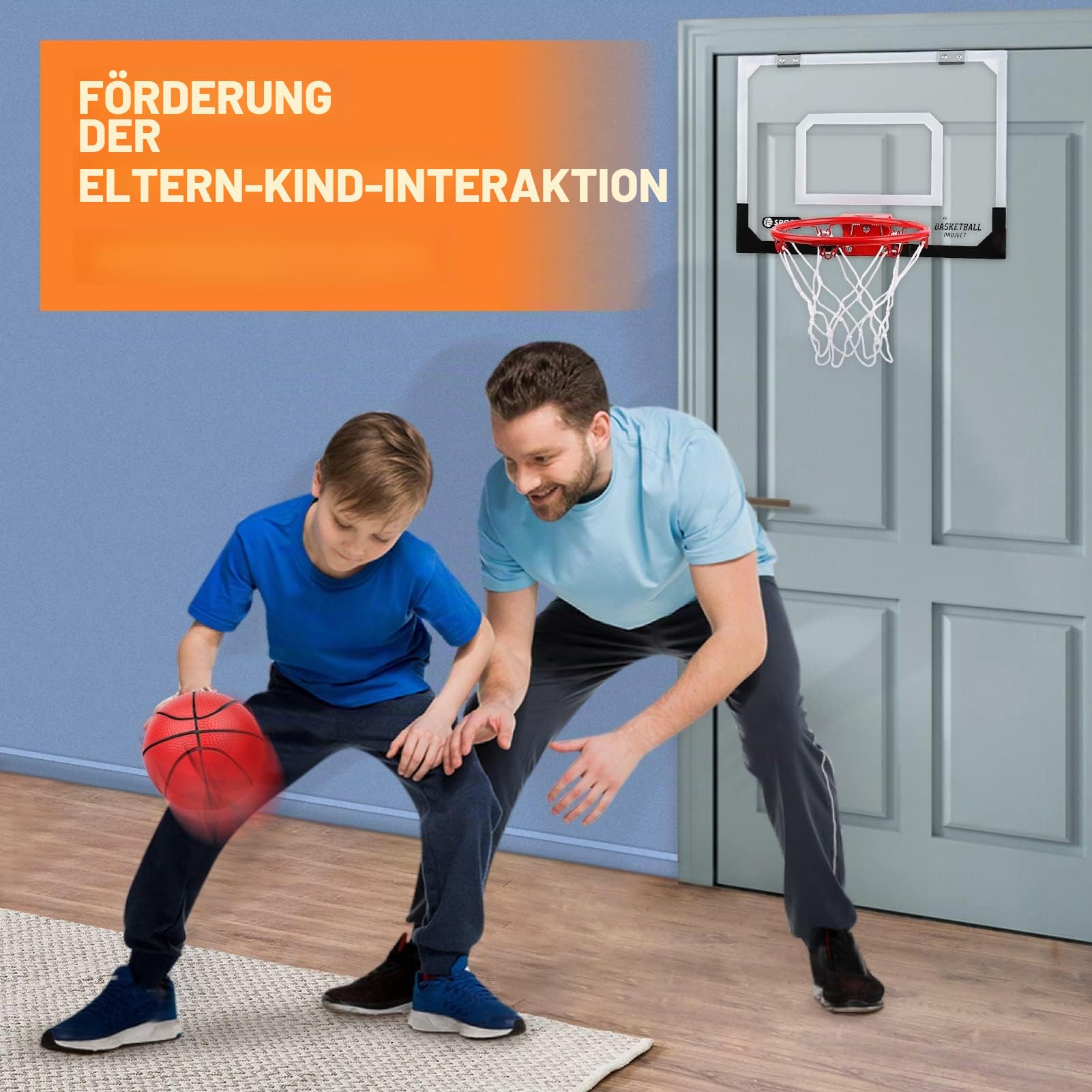 Dreamon Mini Basketballkorb Kinder, Basketball Set Indoor für Zimmer mit Ball